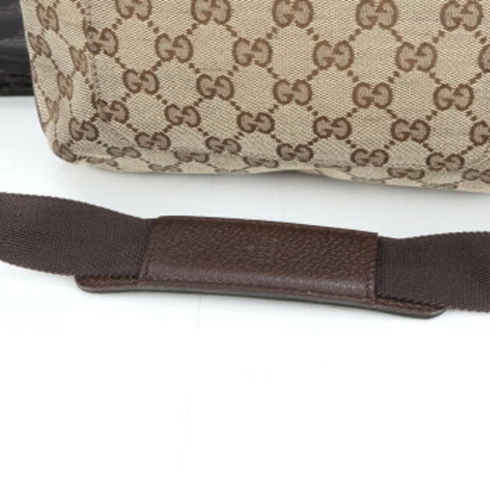 Gucci MEE canvas messenger bag crossbody leather shoulder GG